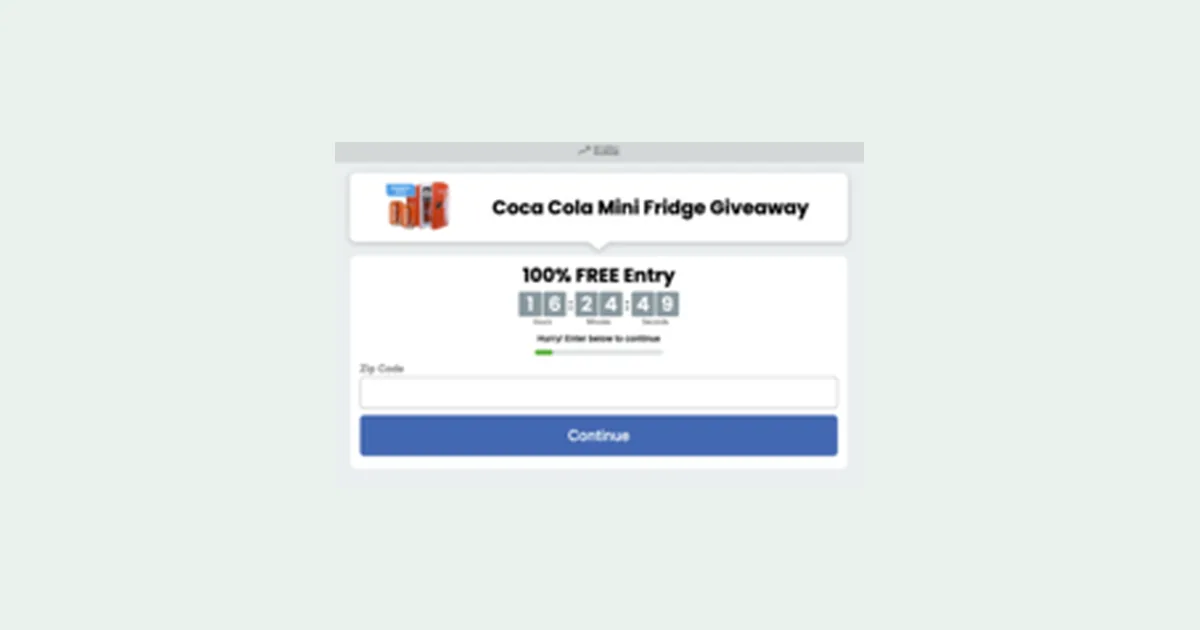 Coca Cola Mini Fridge Sweepstakes Review