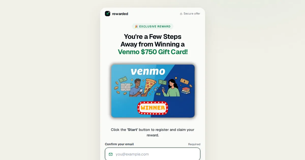 $750 Venmo Gift Card Giveaway